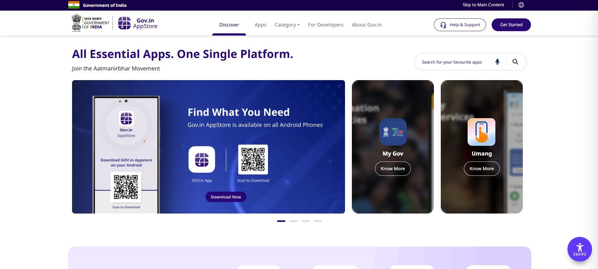 Gov.in App Store (Government App Marketplace)