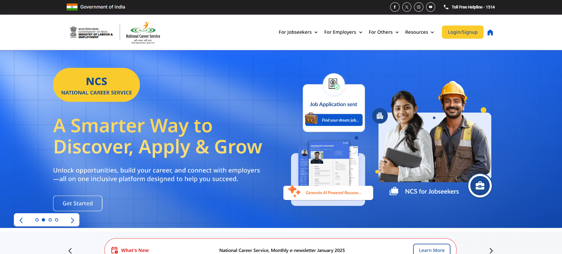 National Career Service (NCS) Portal